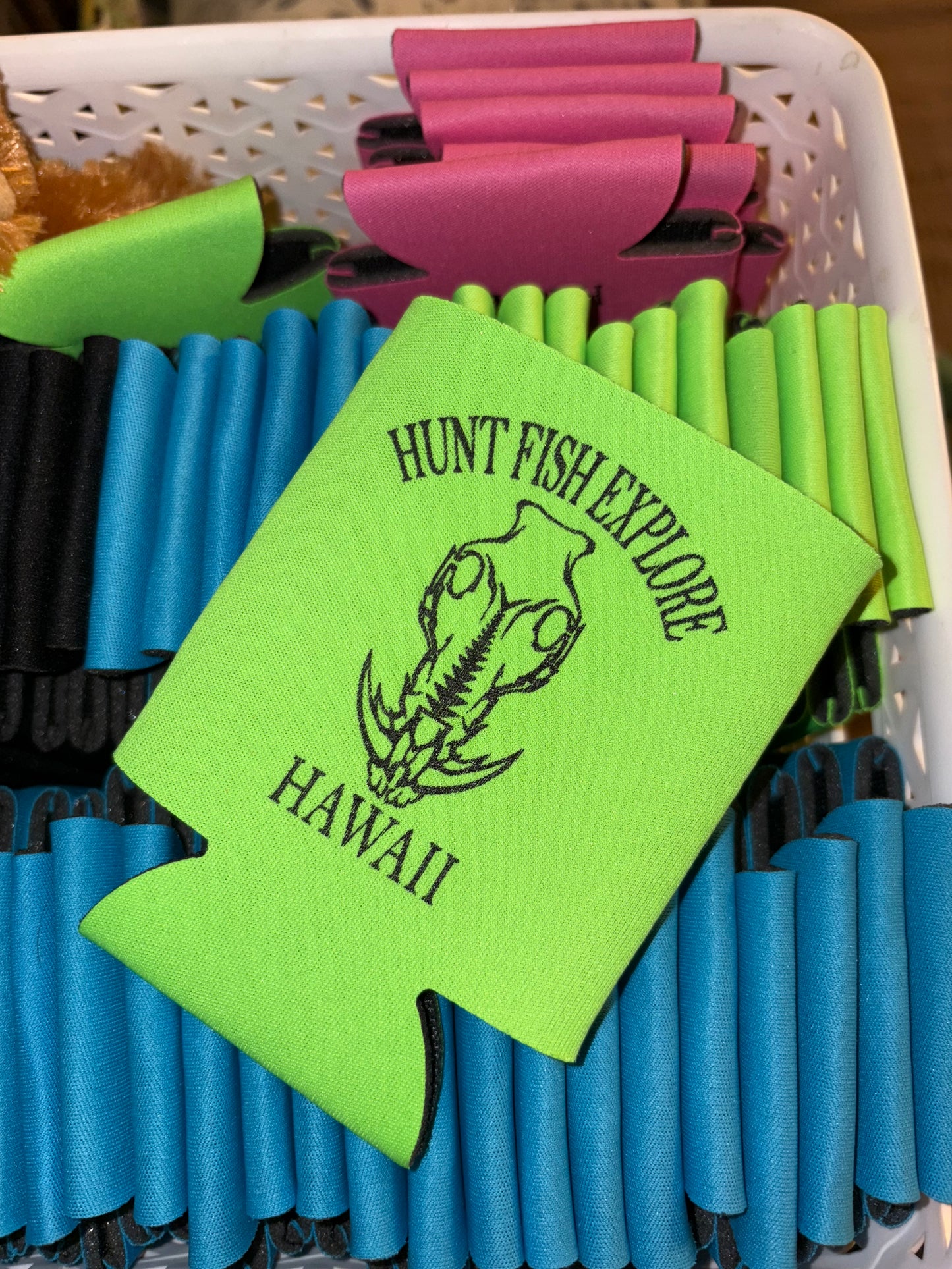 Hunt Fish Explore koozies
