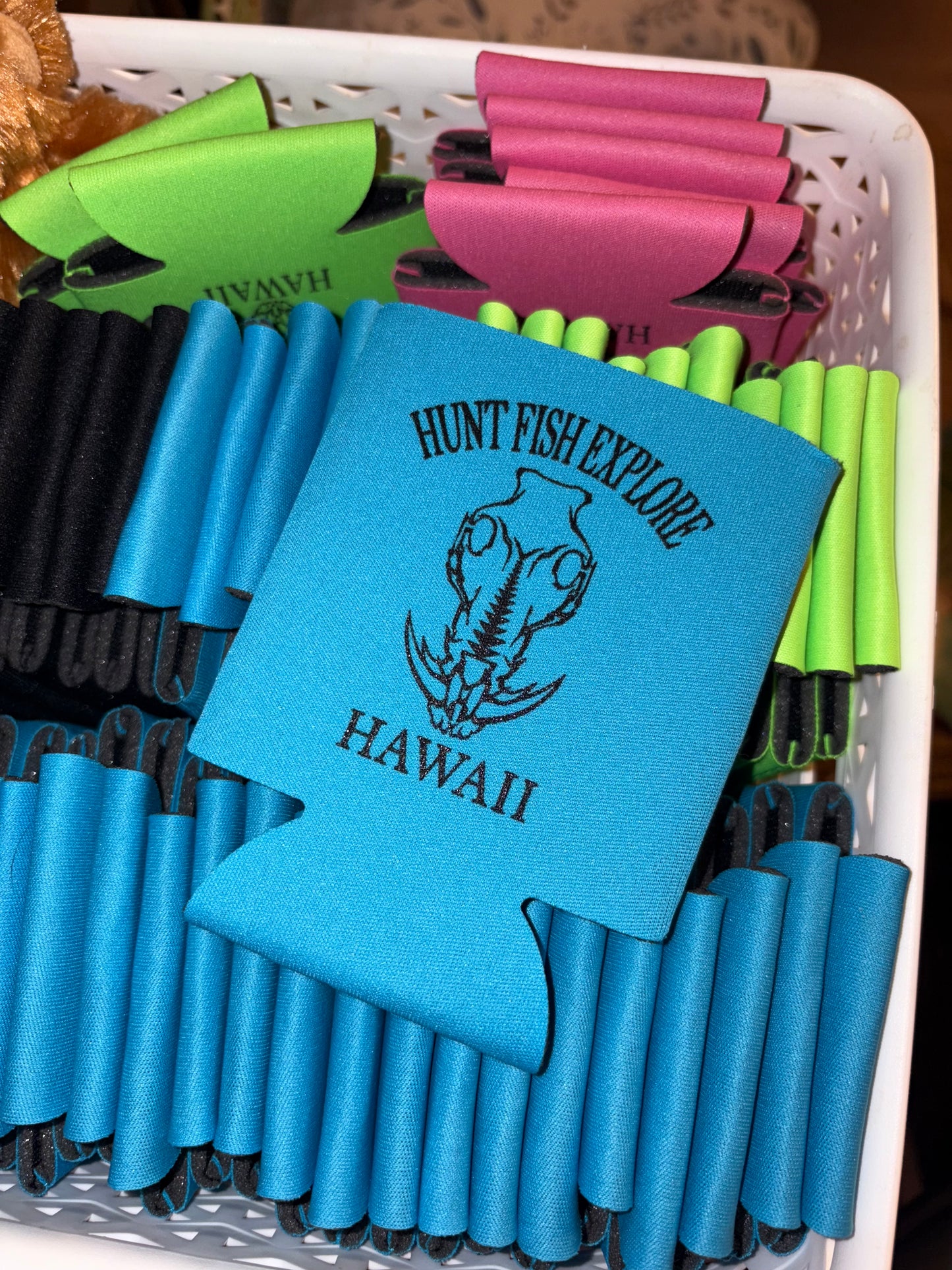 Hunt Fish Explore koozies