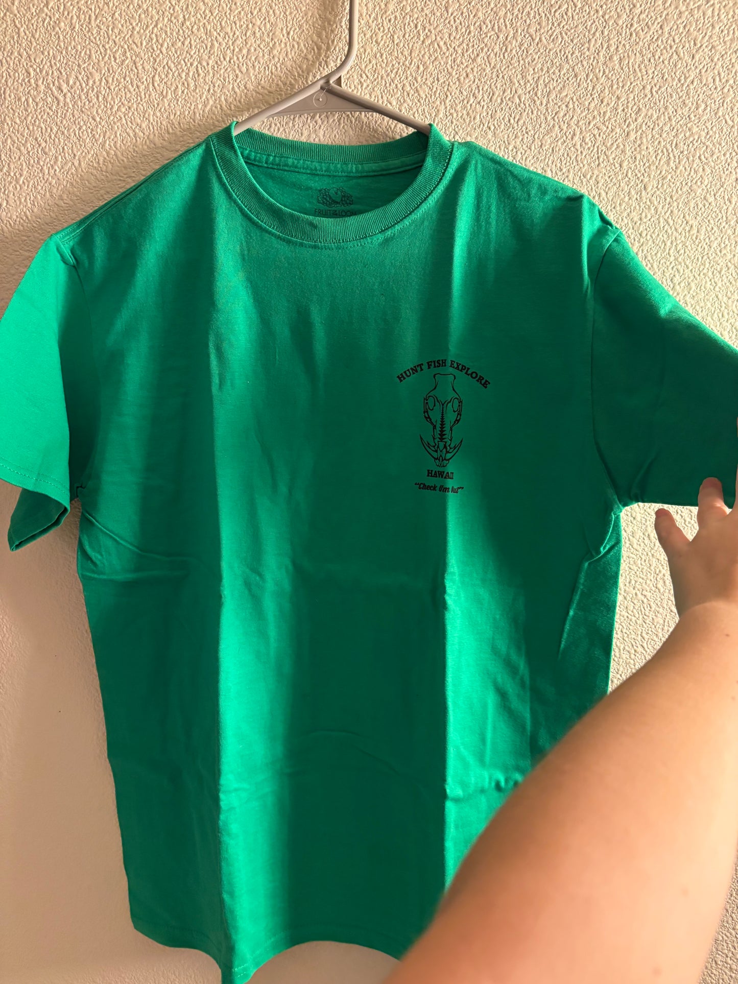 Hunt Fish Explore Hawaii T-Shirt GREEN 2XL