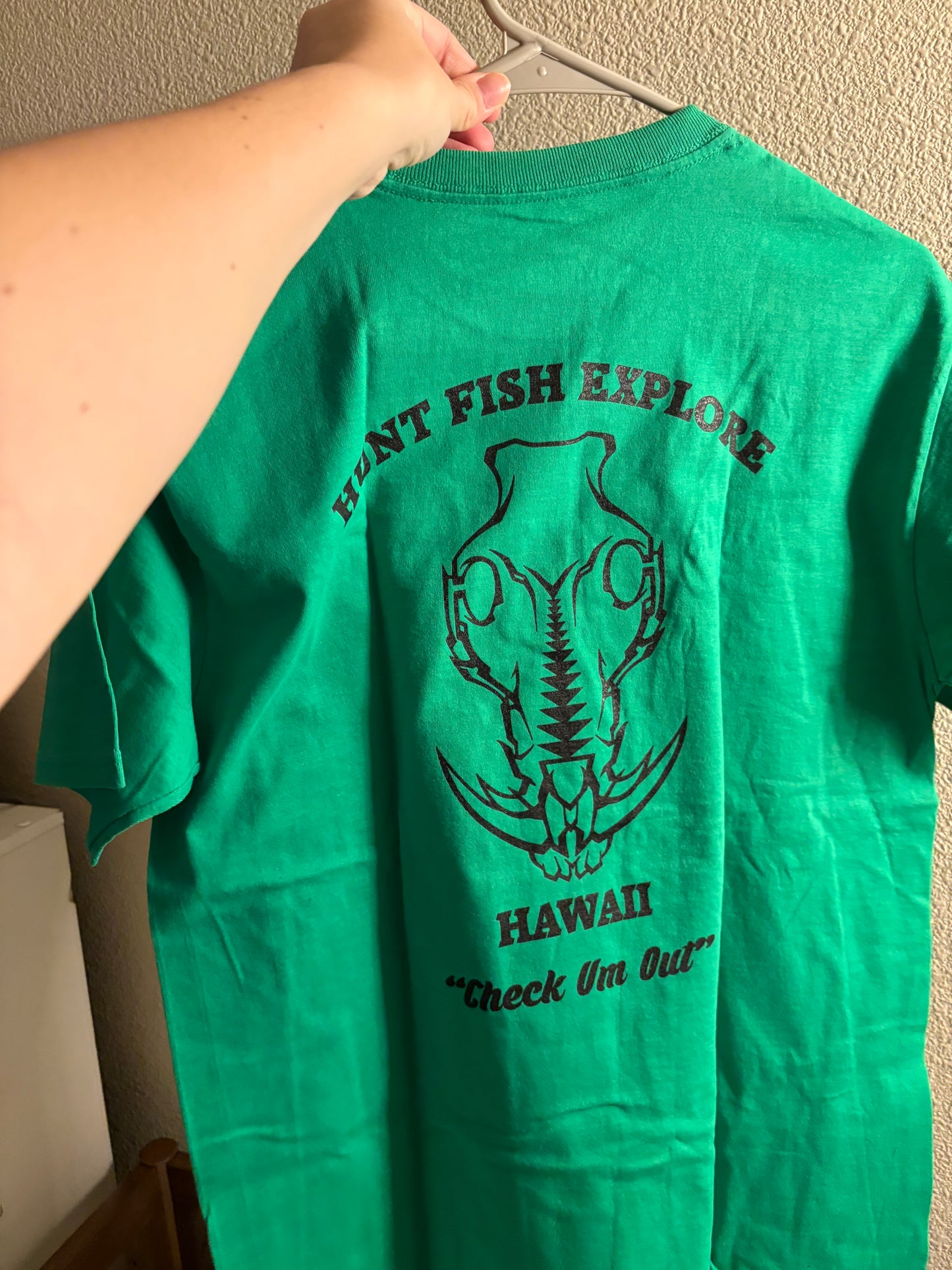 Hunt Fish Explore Hawaii T-Shirt GREEN 2XL