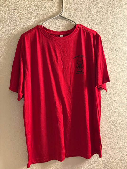 Hunt Fish Explore Hawaii T-shirt RED L